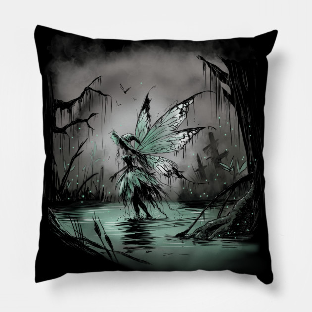 Swamp Fairy Pillow by H. R. Sinclair