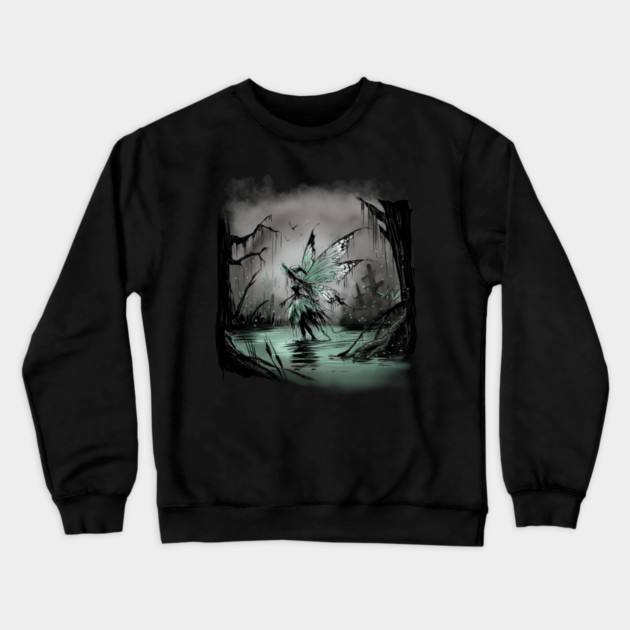 Swamp Fairy Crewneck Sweatshirt by H. R. Sinclair