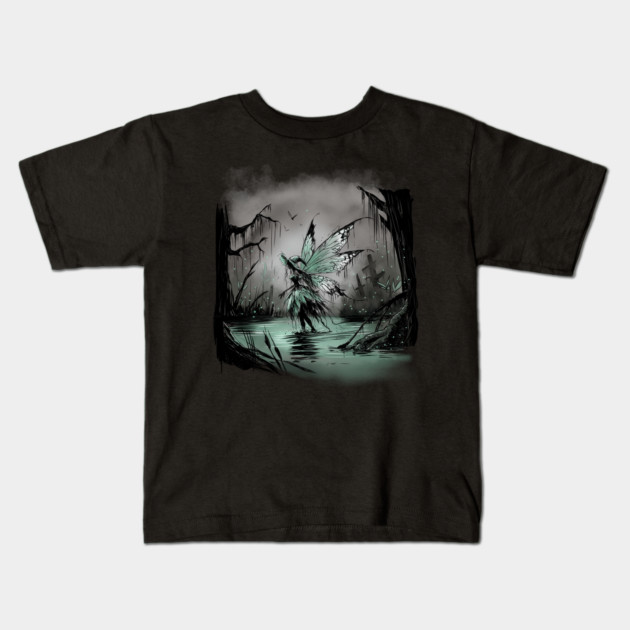 Swamp Fairy Kids T-Shirt by H. R. Sinclair