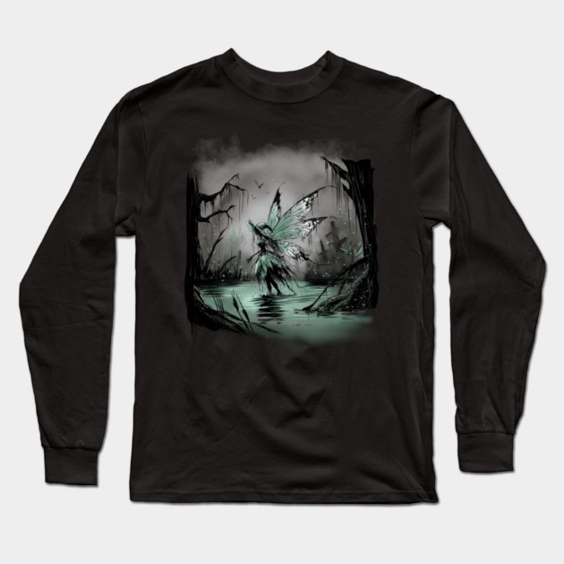 Swamp Fairy Long Sleeve T-Shirt by H. R. Sinclair
