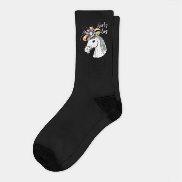 derby horse at the party Socks by BEZZAIM