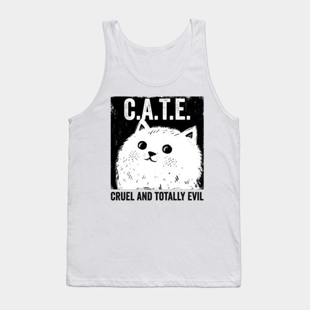 Forget D.O.G.E., This Is C.A.T.E., funny cat design Tank Top by Luxinda