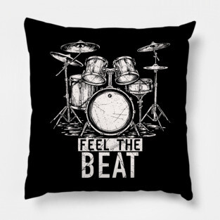 Feel the Beat. Acoustic Grunge Pillow