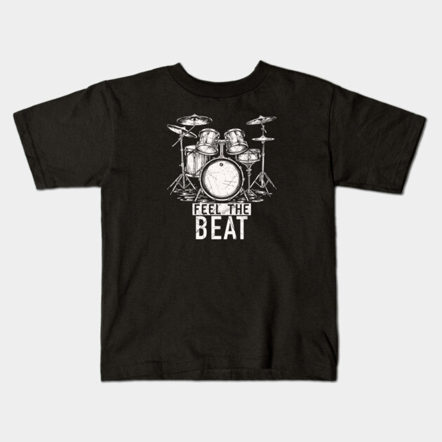 Feel the Beat. Acoustic Grunge Kids T-Shirt by filiposwear