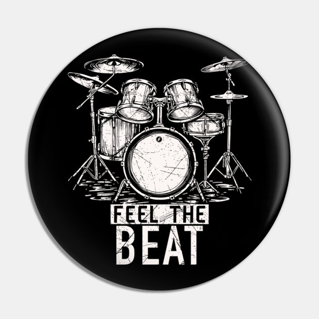 Feel the Beat. Acoustic Grunge Pin by filiposwear