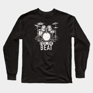 Feel the Beat. Acoustic Grunge Long Sleeve T-Shirt