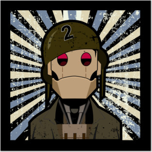 Gi Robot vintage look Posters and Art