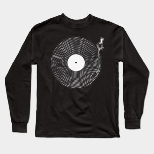 Turntable Dot Vinyl Record Long Sleeve T-Shirt