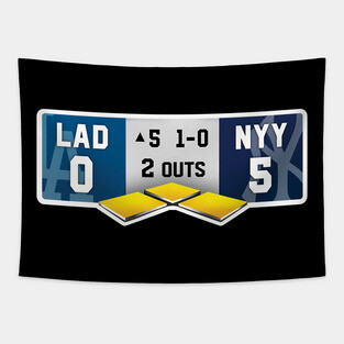 Dodgers Yankees 5th Inning World Series Tapestry