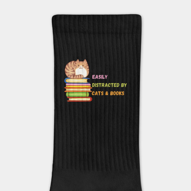 Easily Distracted by Cats & Books by Premachandra's Store