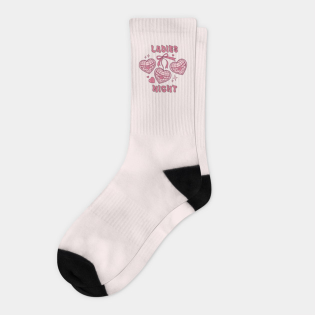 Pink Retro Ladies Night Socks by TurnEffect