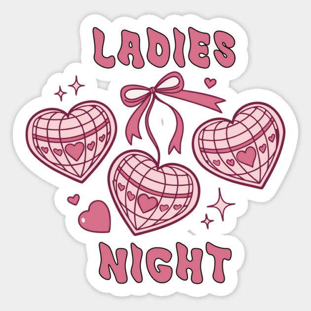 Pink Retro Ladies Night Magnet by TurnEffect