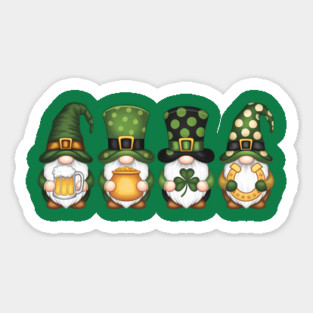 Four Gnomes St Patricks Day Magnet