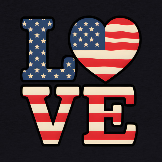 American Flag Love by animegirlnft