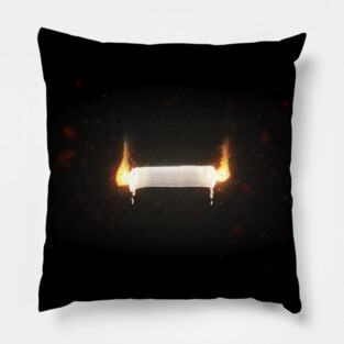 Burning A Candle At Both Ends Pillow