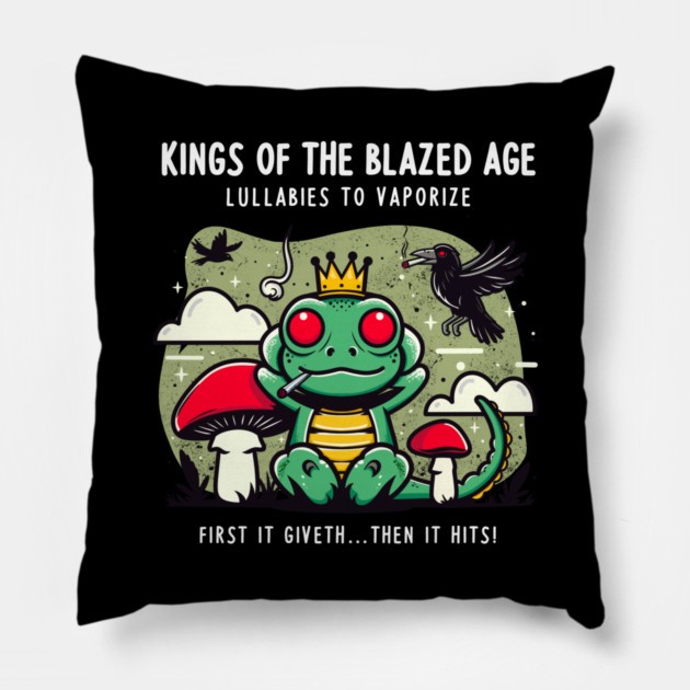 KINGS OF THE BLAZED AGE Pillow by Fabrik