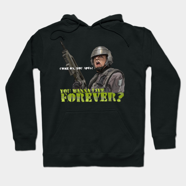Starship Troopers: Rasczak's Roughnecks Hoodie by 51Deesigns