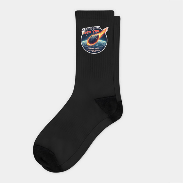 Asteroid 2024 Yr4 Socks by JessArty