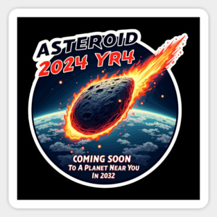Asteroid 2024 Yr4 Sticker