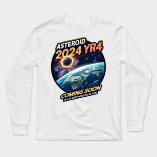 Asteroid 2024 YR4 Long Sleeve T-Shirt