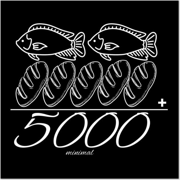 Two Fish and Five Loaves – Miracle Wall Art by Rox