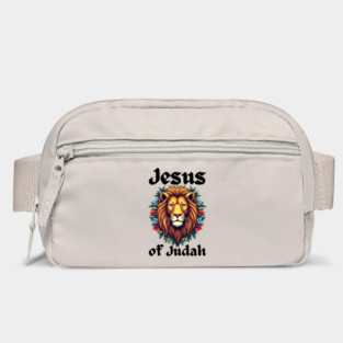 Jesus Lion of Judah: Floral Lion Design Bag