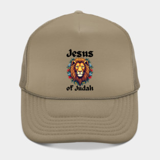 Jesus Lion of Judah: Floral Lion Design Hat