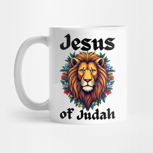 Jesus Lion of Judah: Floral Lion Design by Rox