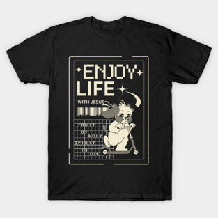 Enjoy Life with Jesus – Joyful Ride Dog T-Shirt