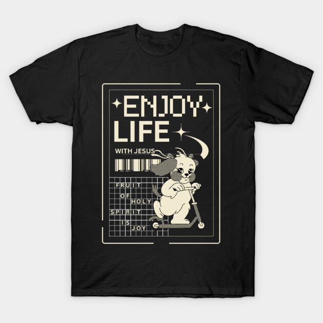 Enjoy Life with Jesus – Joyful Ride Dog T-Shirt by Rox
