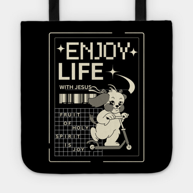 Enjoy Life with Jesus – Joyful Ride Dog Tote by Rox