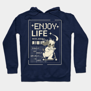 Enjoy Life with Jesus – Joyful Ride Dog Hoodie