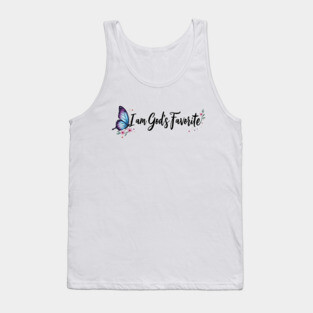 I Am God's Favorite – Inspirational Faith Tank Top