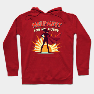 Helpmeet for My Hubby – Christian Superwoman Hoodie