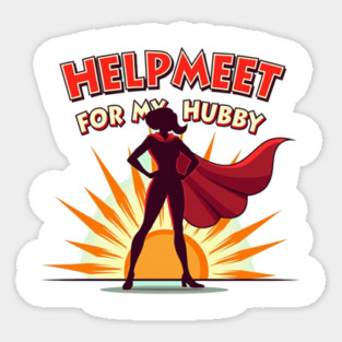 Helpmeet for My Hubby – Christian Superwoman Sticker
