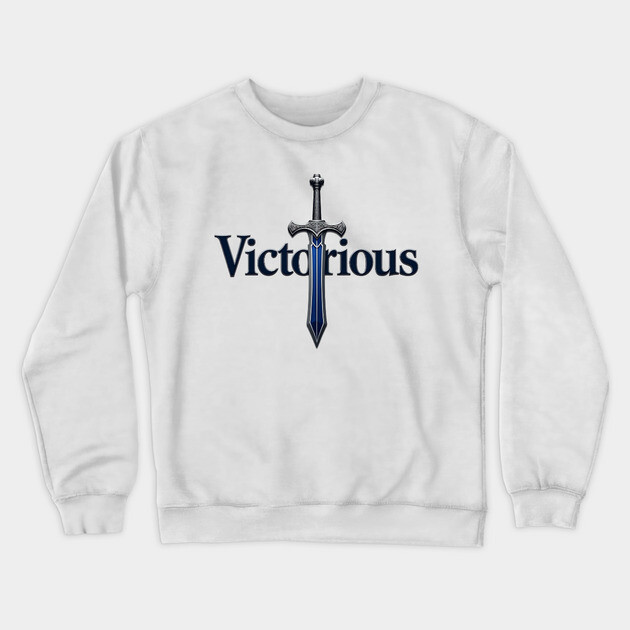 Victory – Christian Sword Design Crewneck Sweatshirt by Rox