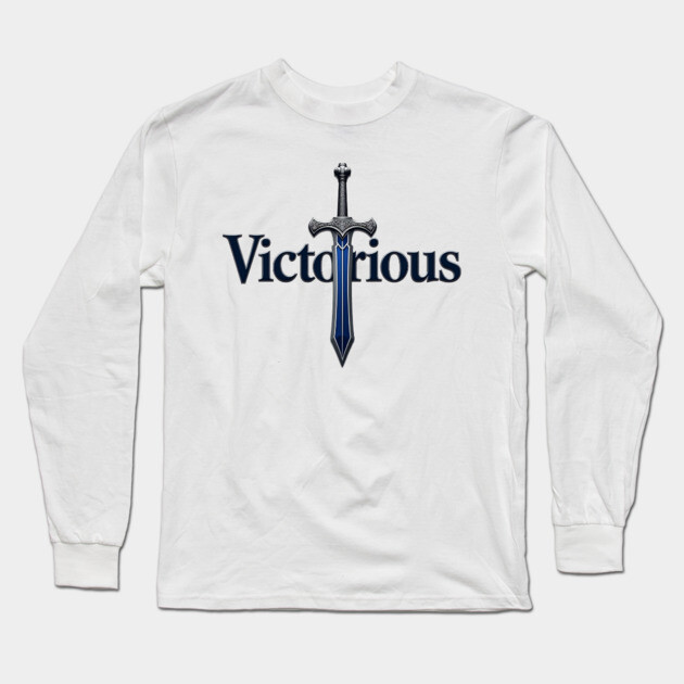 Victory – Christian Sword Design Long Sleeve T-Shirt by Rox