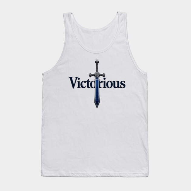 Victory – Christian Sword Design Tank Top by Rox