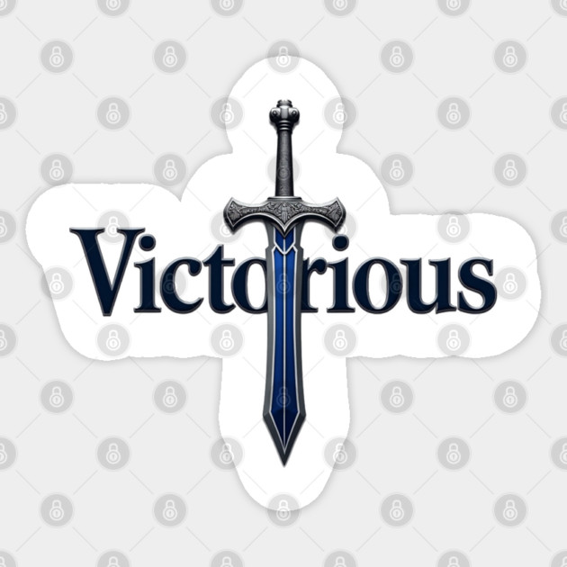 Victory – Christian Sword Design Sticker by Rox