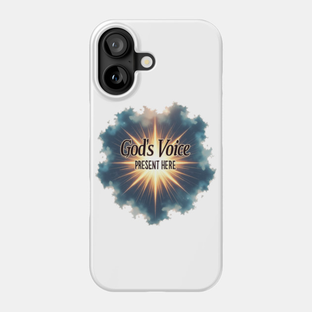 God's Voice Lightning and Clouds -Faith & Divine Presence Phone Case by Rox