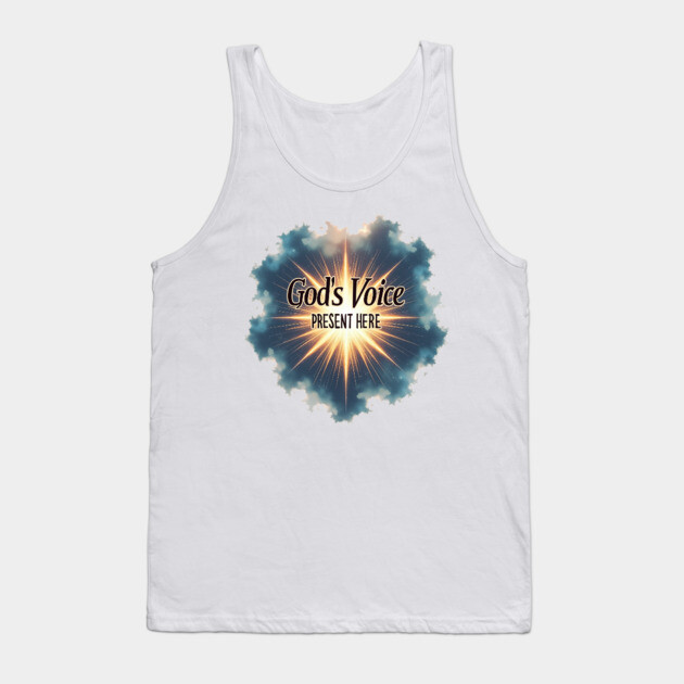 God's Voice Lightning and Clouds -Faith & Divine Presence Tank Top by Rox