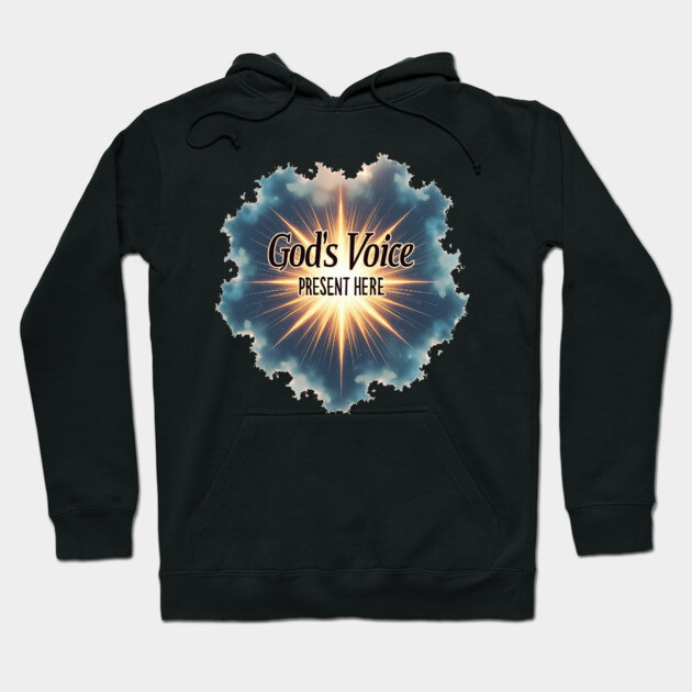 God's Voice Lightning and Clouds -Faith & Divine Presence Hoodie by Rox