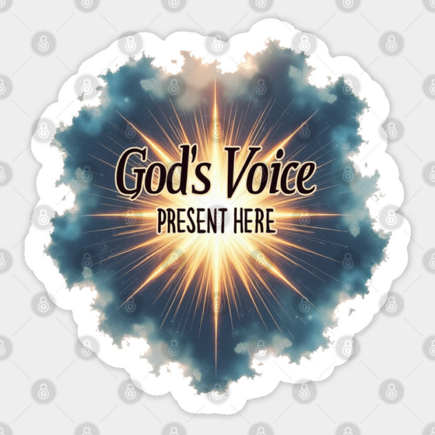 God's Voice Lightning and Clouds -Faith & Divine Presence Sticker by Rox