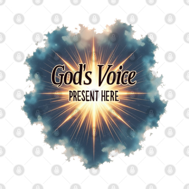 God's Voice Lightning and Clouds -Faith & Divine Presence by Rox