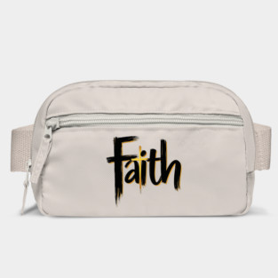 Faith – Black and Gold Design Bag