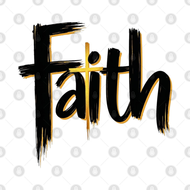 Faith – Black and Gold Design by Rox