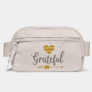 Grateful – Golden Heart and Arrow Bag