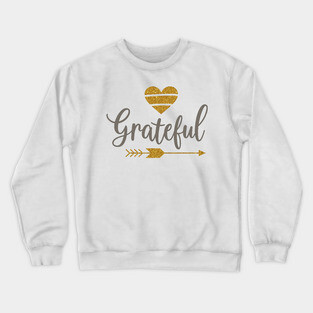 Grateful – Golden Heart and Arrow Crewneck Sweatshirt