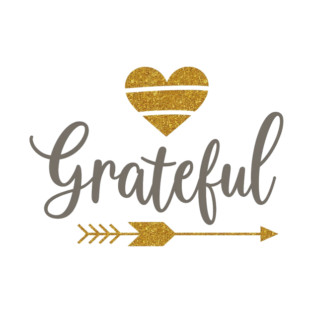 Grateful – Golden Heart and Arrow T-Shirt