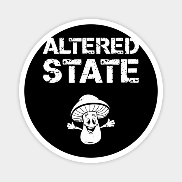 Altered State Psychedelic Mushroom Trippy Vibes Magnet by Anticorporati